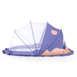 Babyhug  Foldable Printed Mosquito Net Large Size Astronaut Theme- Blue image 3