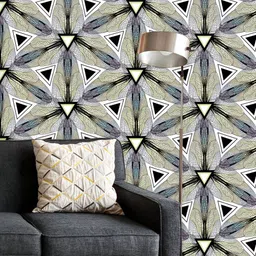 ArtzFolio Printed UV-Resistant Anti-Bacterial Abstract PatternPeel & Stick Wallpaper-image-67