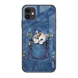 QRIOH Kitty In Pocket Printed iPhone 12 Mini Back Case-19