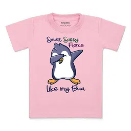 Arvesa Kids Printed V-Neck Applique T-shirt-11