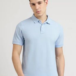 Reebok Blue Cotton-Poly Blend Regular Fit T-Shirt-image-95