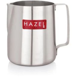 HAZEL Stainless Steel Spill Proof Tea Coffee Milk Frothing Pitcher Serving Pot with Handle (800 ML)-29