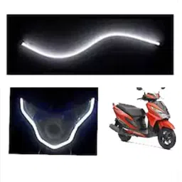 Cartronics Flexible 30cm Bike Headlight Neon LED DRL Tube White-1