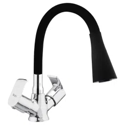 Zoie Stonex Basin Mixer Tap with Swivel Spout, Z27044 Deck Mount, Chrome Finish-image-92
