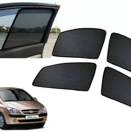 Auto Pearl Side Window Sun Shade Cover for Getz Prime (Black)-image-33