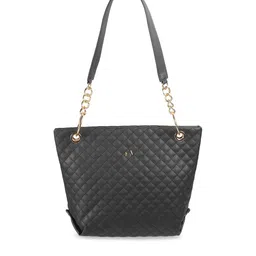 Metro Textured Structured Shoulder Bag With Quilted image 2