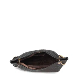 Metro Textured Structured Shoulder Bag With Quilted image 5