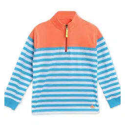 Cherry Crumble By Nitt Hyman Kids Multicolor Striped Sweatshirt-image-17