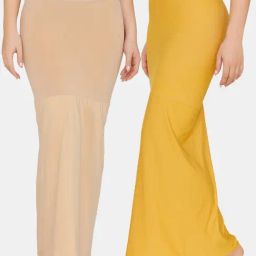 Zivame Skin & Mustard Saree Shaper-image-33