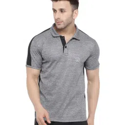 Chkokko Grey Regular Fit Polo T-Shirt-image-33