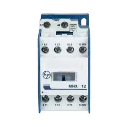 L&T [ Lauritz Knudsen ] 12 Amp 3 Pole 415 VAC In Built 1NO AC-3 220 VAC Coil 50/60 Hz MNX Contactor-29