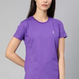 Quarantine Purple Cotton T-Shirt-image-31
