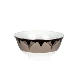 Home4U 'Mystic' White & Black Bone China 11 cm Dinner Bowl (0.15 L) - Set of 1-image-9