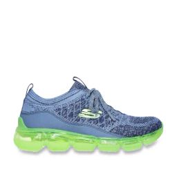 Skechers Women's SKECH-AIR 92 - AIR TRAVEL Blue Lime Casual Slip On Shoe-image-0