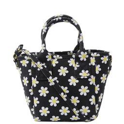 Forever 21 Black Floral Medium Handbag-image-11