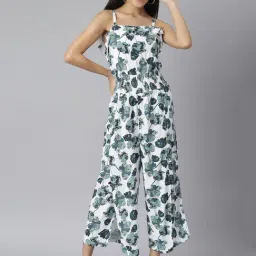StyleStone Green & White Floral Print Jumpsuit-picture-26