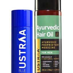 Ustraa Blue Deodorant & Ayurvedic Hair Oil-image-49