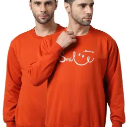 Vimal Jonney Orange Regular Fit Printed Sweatshirts - Pack of 2-picture-25