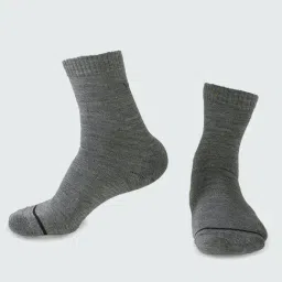 Van Heusen Snug Fit Warmtech Ankle Length Solid Thermal Socks - Grey-picture-23
