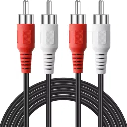 FEDUS 2-RCA Male to 2-RCA Male Converter Red & White 3 m-19