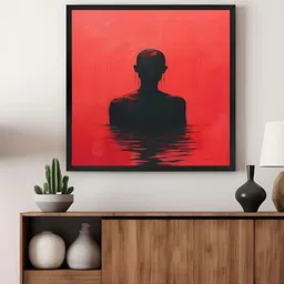 999Store Red & Black Abstract Canvas Wall Art-18