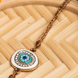 Look and Adorn Unisex Blue Evil Eye Rakhi-image-87
