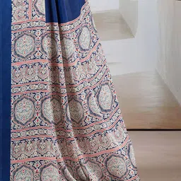 KALINI Ajrak Block Printed Saree image 5