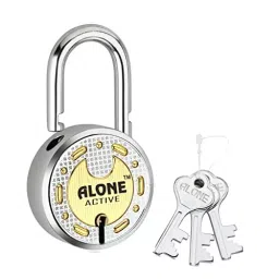 ALONE LOCKS Latch Lock and Keys with 50 mm Padlockfor Home Door Gate Bedroom Office (Set of 1) image 3