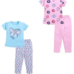 Todd N Teen Kids Multi Cotton Printed T-Shirts & Pajamas Set-picture-22