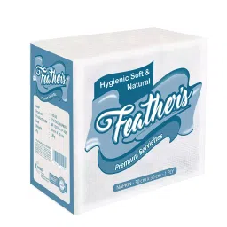 Feather's 300 x 300 mm 1 Ply White Cocktail Napkin-picture-13