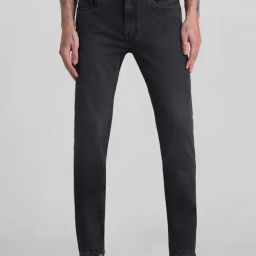Jack & Jones Dark Grey Denim Cotton Skinny Fit Jeans-image-95