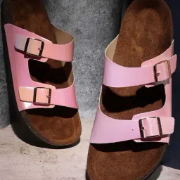 Mozafia Women's Light Pink Casual Sandals-picture-25