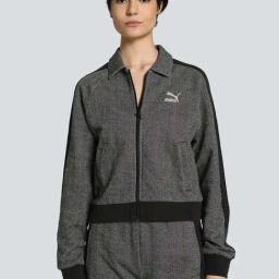 Puma Grey Cotton Self Pattern Jacket-picture-20