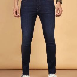 Wrangler Bostin Dark Blue Slim Fit Lightly Washed Jeans-picture-49