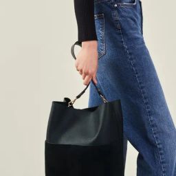 Accessorize London Black Solid Shoulder Handbag-13