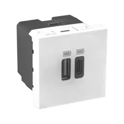 Legrand USB Charger Sockets Allzy 3000 mA 2 Module Glossy White, 6811 70 (Pack of 10 Pcs)-34