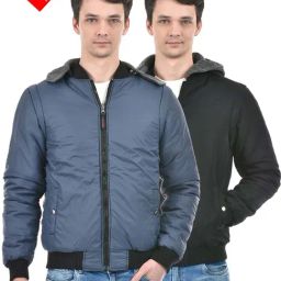 Lawman Pg3 Navy & Black Regular Fit Reversible Jacket-34