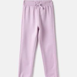 United Colors of Benetton Girls Purple Cotton Blend Solid Jogger-image-44