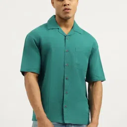 United Colors of Benetton Teal Oversized Shirt-picture-47
