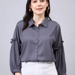 Style Quotient Grey Regular Fit Shirt-image-87