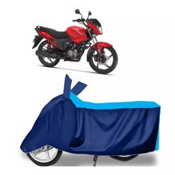 Auto Pearl Two Wheeler Cover for Hero Glamour Blaze - Cyan, Blue-image-80