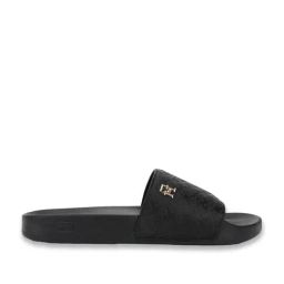 TOMMY HILFIGER Women's Black Slides-picture-1