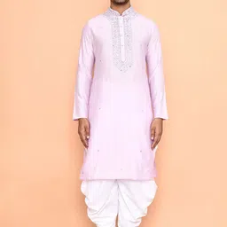 Arihant Rai Sinha Men Embroidered Regular Mirror Work Kurta with Patiala-picture-6
