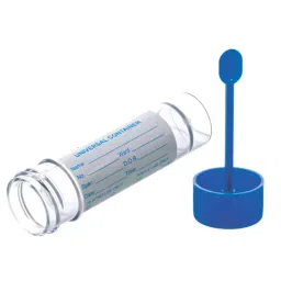 Supertek Stool Container With Cap-Spoon Combination, Capacity 25 ml, CON10007 (Pack of 100)-32