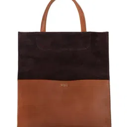 Tohl Rp1 Terry Tan & Dark Brown Color Block Leather Handbag-24