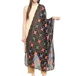 Dupatta Bazaar Black Dupatta-23