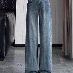 StyleCast Women Straight Fit High-Rise Light Fade Denim Jeans-image-55