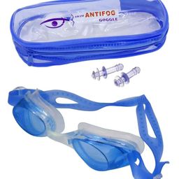 ADKD Kids Swimming Googles with Anti Fog Glasses and Earplugs for Safety (Color May Vary)-7
