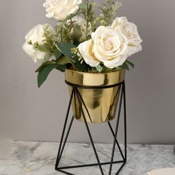 De Maison Decor Triad Pot Stand in Gold & Black-image-44