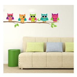 Wallstick Branch with Owls wallsticker Vinyl-20
